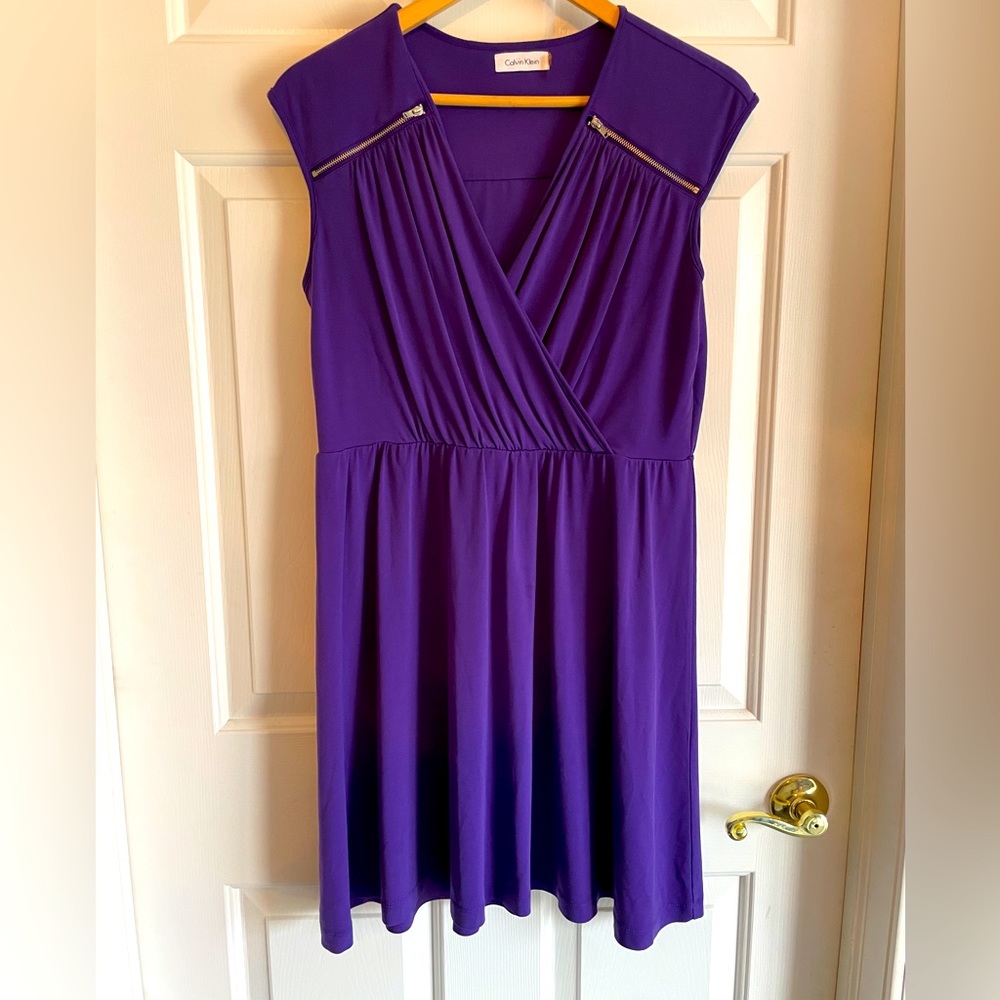 Calvin Klein Purple Dress. Size 8.